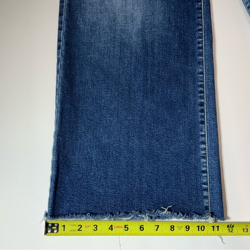 Level 99 High Rise Wide Leg Size 30 Blue raw hem - Picture 4 of 12
